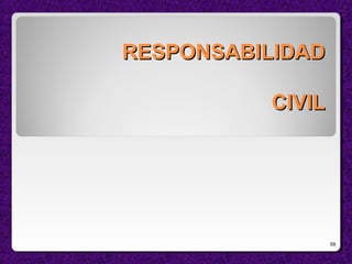 RESPONSABILIDADRESPONSABILIDAD
CIVILCIVIL
59
 