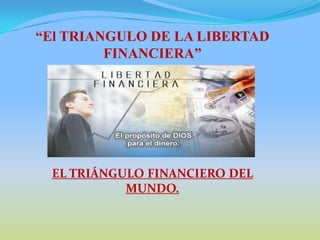 “El TRIANGULO DE LA LIBERTAD
FINANCIERA”

EL TRIÁNGULO FINANCIERO DEL
MUNDO.

 