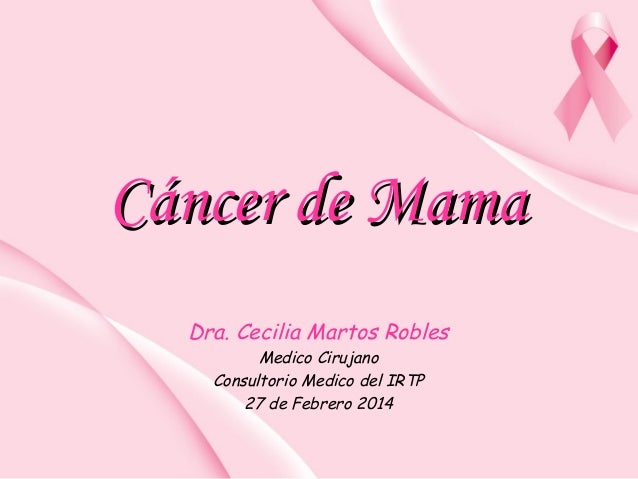 Diapositivas De Cancer De Mama En Power Point - CancerWalls