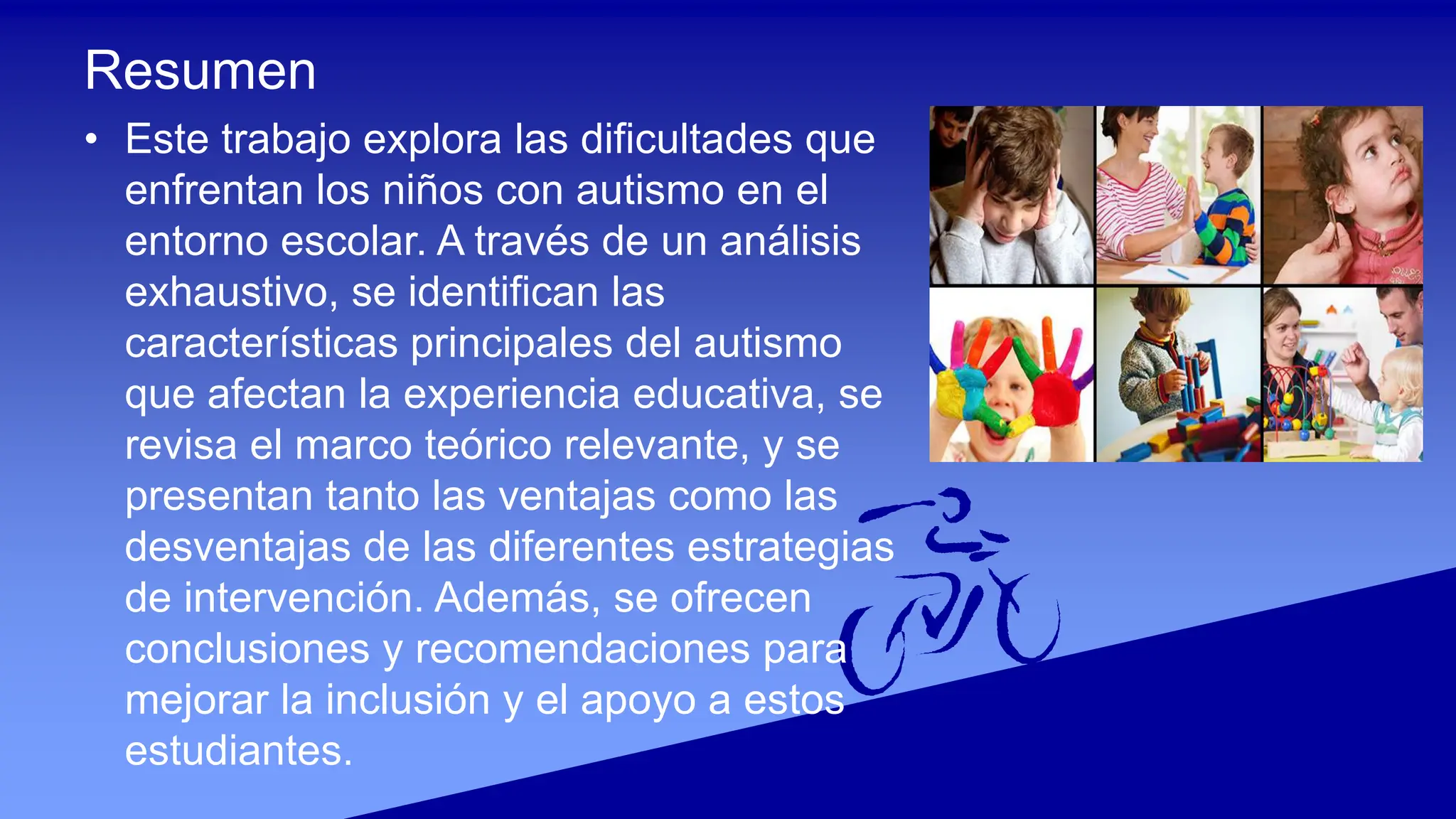 DIFICULTADES DE LOS NIÑOS CON AUTISMO EN EL COLEGIO | PPT