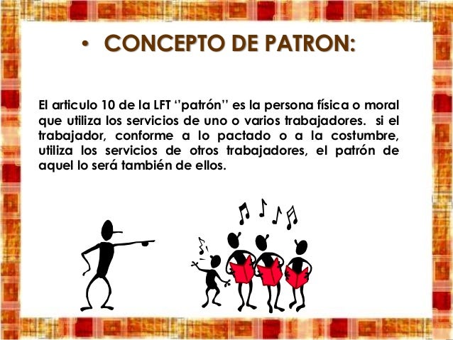 DERECHOS Y OBLIGACIONES DE LOS PATRONES 6D