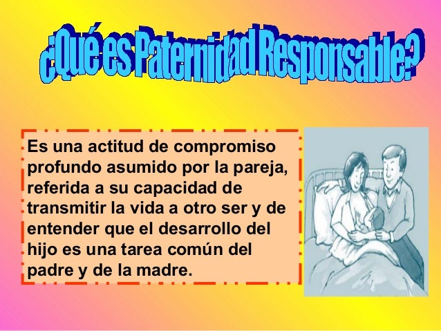 Diapositiva paternidad responsable