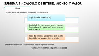 DIAPOSITIVA - UNIDAD 1 - TEMA INTERES Y DESCUENTO SIMPLE MATEMATICA ...