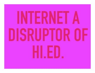  Changing landscapes of higher education -