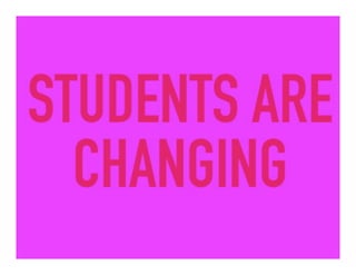  Changing landscapes of higher education -