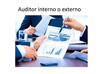 Auditor interno o externo
 