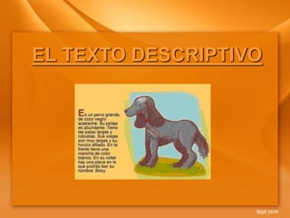 EL TEXTO DESCRIPTIVO
 