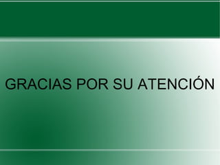 GRACIAS POR SU ATENCIÓN
 