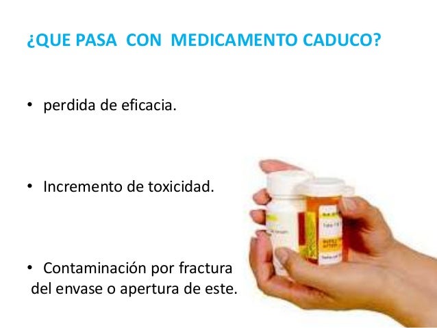 medicamentos caducos