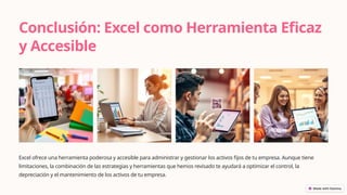 Administración y Gestión de Activos Fijos con Excel: Guía Práctica ...