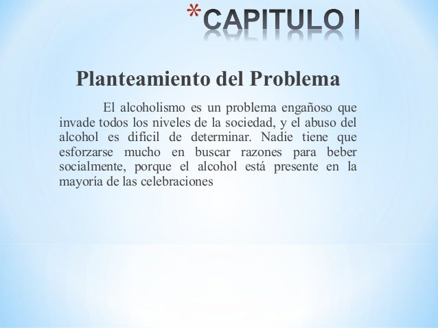 Planteamiento Del Problema Del Alcoholismo En Los Adolescentes