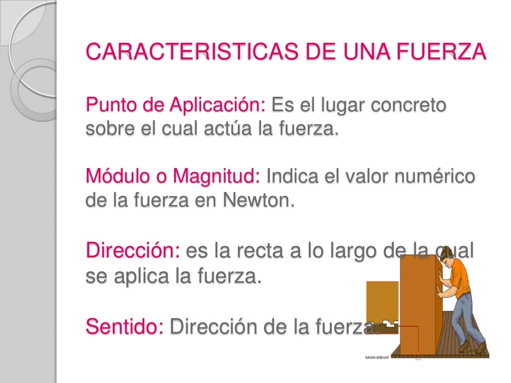 Diapositiva de la fuerza