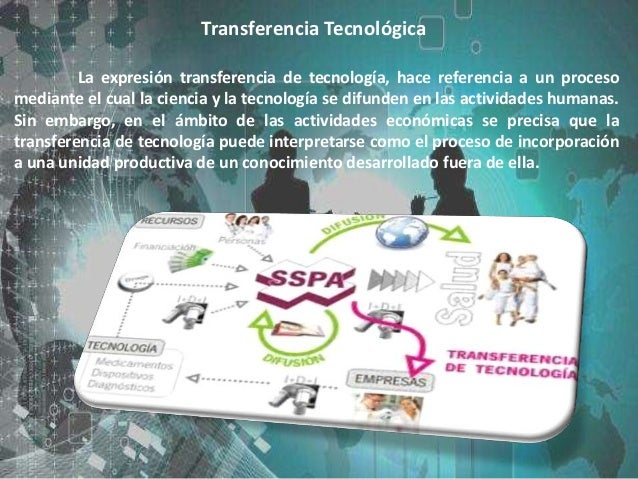 Diapositiva de transferencia de tecnologica