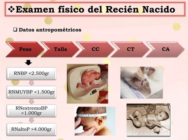 Examen físico del recién nacido