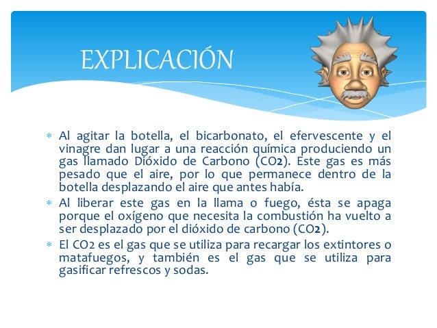 diapositiva extintor casero 1 ch3co2h