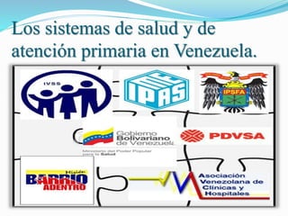 Los sistemas de salud y de
atención primaria en Venezuela.
 
