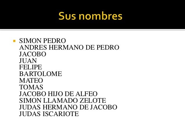 Nombre De Los Doce Apostoles Para Niños - Noticias Niños