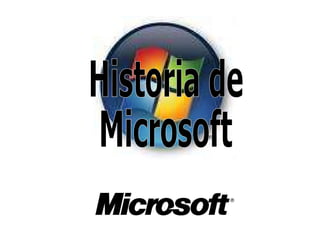 Historia de  Microsoft 
