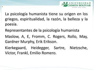 Diapositiva modelo humanista unidad no. 1