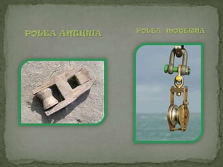 POLEA MODERNA
POLEA ANTIGUA
 