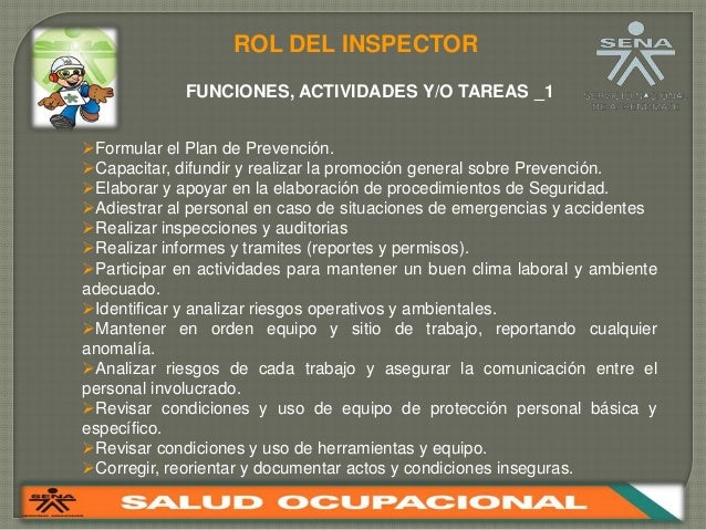 Diapositiva rol del inspector