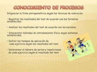 Analizar las ventajas de la actividad física en la         dimensión Biopsicosocial según su Criterio. • Interpretar los beneficios que se adquieren para su rendimiento en el desempeño Laboral. Organizar actividades orientadas al desarrollo de programas recreo deportivos según las necesidades de su entorno. • Ejecutar e integrar acciones     encaminadas a la promoción y     participación en los eventos a realizar.• Interpretar las cargas de trabajo ergonómicas y psicosociales según la naturaleza del desempeño laboral.