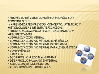 • Residuos: Disposición, normas de clasificación. • Biopsicosocial: definición, dimensión, aplicación, características.       Desarrollo. • Beneficios: definición, características, clases, ventajas.• Reacción Mental: definición, características, desarrollo, técnicas, métodos, teorías, 