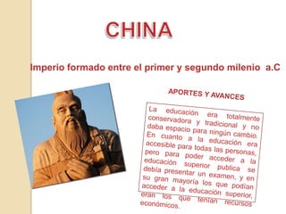 Imperio formado entre el primer y segundo milenio a.C
 