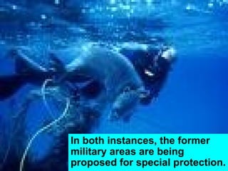 In both instances, the former military areas are being proposed for special protection.