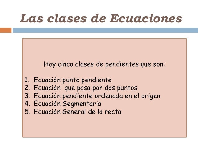 Resultado de imagen para diapositivas ecuacion punto pendiente
