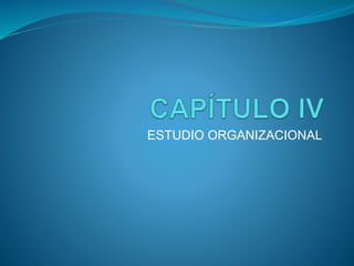 ESTUDIO ORGANIZACIONAL
 