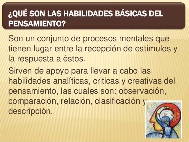 Presentación habilidades del pensamiento