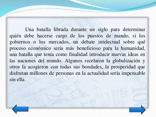 Batalla Por La Economía Mundial