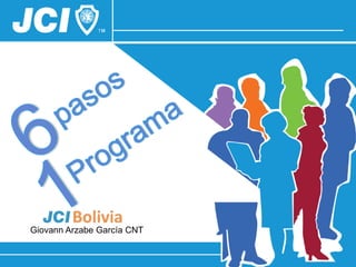 JCI Country or Local Organization
Trainer’s name andGarcía CNT Level
    Giovann Arzabe Certification
 
