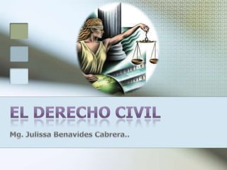 EL DERECHO CIVIL  Mg. Julissa Benavides Cabrera.. 