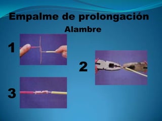 Empalme de prolongación Alambre 123