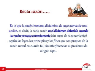Recta Razon Diapositivas - Ley moral - USATTTTTTTTT | PDF