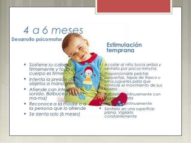 estimulacion temprana 4 meses
