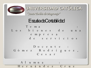   UNIVERSIDAD CATÓLICA   “Santo Toribio de Mogrovejo” ,[object Object],[object Object],[object Object],[object Object],[object Object],[object Object]