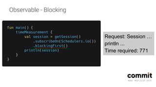 MAD · NOV 23-24 · 2018
Observable - Blocking
Request: Session …
println ...
Time required: 771
 