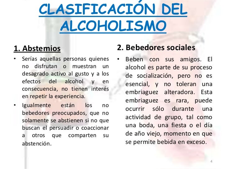 Al alcoholismo que aceptar