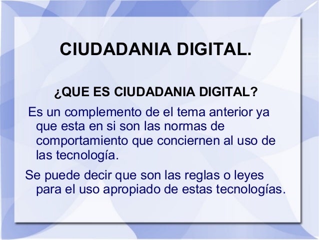 Sociedad de la Imformacion, Ciudadania Digital y TIC´s.