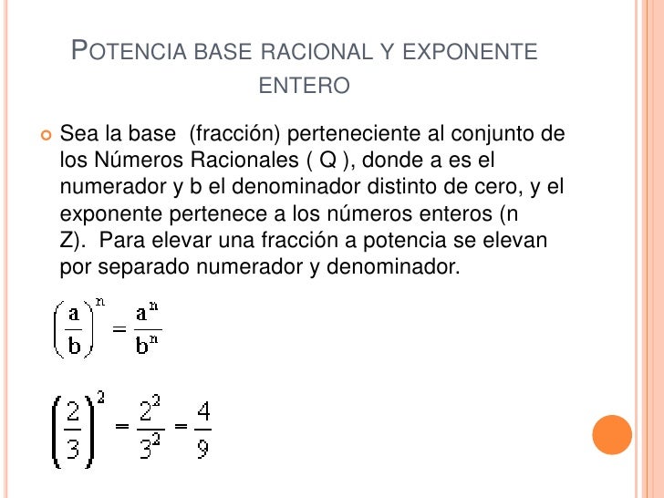 POTENCIACIÓN Y RADICACIÓN