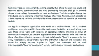 Diapositivas aplicaciones moviles