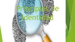 Principios de
Identidad
 