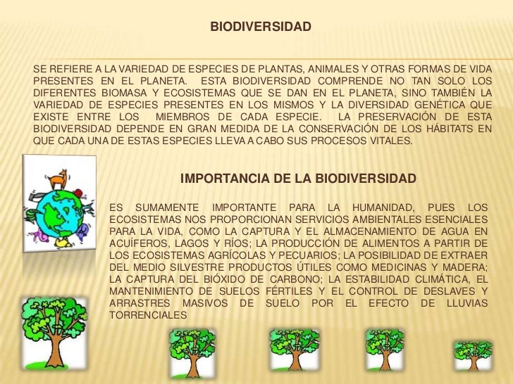 Diapositivas biodiversidad
