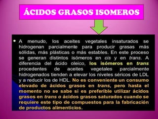 ÁCIDOS GRASOS ISOMEROS

 
