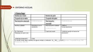  ENTORNO HOGAR.
Elaboración
 