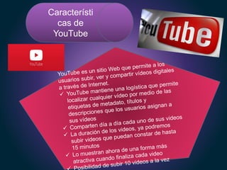 Característi
cas de
YouTube
 