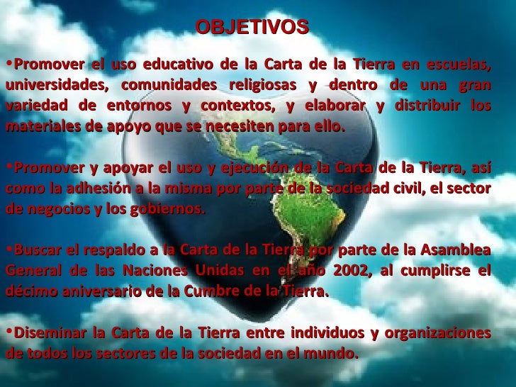 Diapositivas carta de la tierra